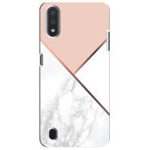 Мраморный чехол на Sansung Galaxy M01 Core (A013F) (VPrint) (Тройной мрамор)