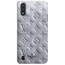Текстурный Чехол Louis Vuitton для Самсунг М01 Кор – Белый ЛВ