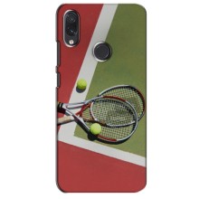 Чехлы с принтом Спортивная тематика для Sansung Galaxy M01s – Ракетки теннис
