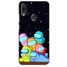 Чехол Амонг Ас для Sansung Galaxy M01s (AlphaPrint) (Скины в космосе)