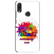 Чехол Амонг Ас для Sansung Galaxy M01s (AlphaPrint) (Яркий АмонгАс)