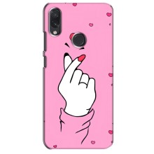 Чехол с принтом для Sansung Galaxy M10s (AlphaPrint - Знак сердечка) – Знак Love