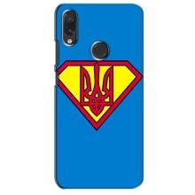Чохол з картинкою (Патріотичний ГЕРБ) на Sansung Galaxy M10s (Герб - супер герой)