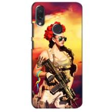 ЗСУ Чохли (TPU) для Sansung Galaxy M10s (Жінка солдат)