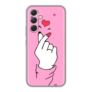 Чехол с принтом для Sony Xperia 1 VI (AlphaPrint - Знак сердечка)