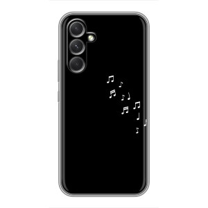 Чехол с картинками на черном фоне для Sony Xperia 1 VI – Ноты