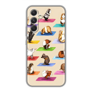 Чехол с Прикольным принтом на Sony Xperia 1 VI – Ёга свинок