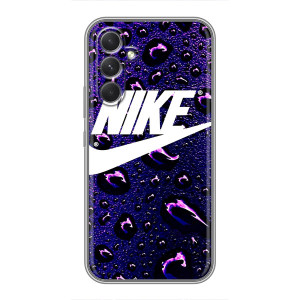 Чехол с логотипом Найк на Sony Xperia 1 VI – Найк на фиолетовом