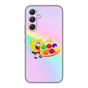 Силиконовый чехол Спанч Боб на : Sony Иксперея 1 VI – Бургеры