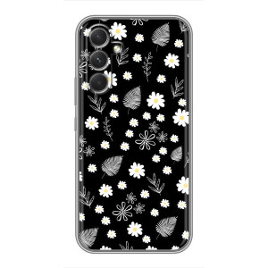 Чехлы с тематикой "ЦВЕТЫ" на Sony Xperia 1 VI – цветение на чорном