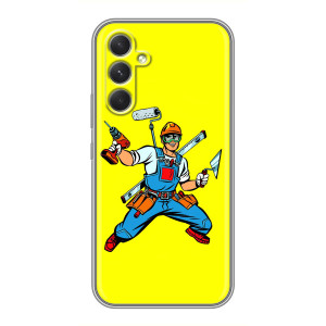 Силиконовый бампер (Работники) на Sony Xperia 1 VI – Строитель