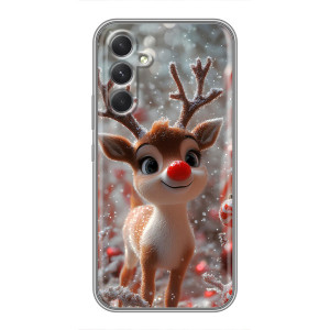 Яркий чехол для Sony Xperia 1 VI с Зимними Оленятами