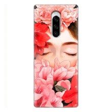 Чехлы (ART) Цветы на Sony Xperia 1 (VPrint) (Глаза в цветах)