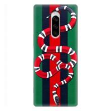 Чехлы ГУЧЧИ для Сони Хпериа 1 (AlphaPrint) (Gucci змия)
