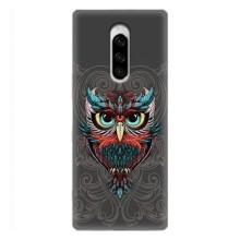 Чехлы с принтом СОВЫ для Sony Xperia 1 – Сова на сером