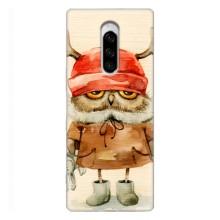 Чехлы с принтом СОВЫ для Sony Xperia 1 – Сова в шапке