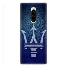 Чехлы с тематикой "Крутые машины" на Sony Xperia 1 – Лого Maserati