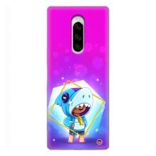 Чехол Бравл Старс для Sony Xperia 1 – Леон в костюме Акулы