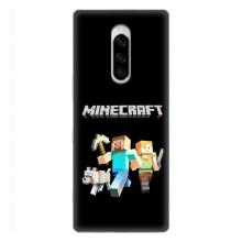 Чехол Майнкрафт на Sony Xperia 1 (AlphaPrint) Minecraft (герои Minecraft)