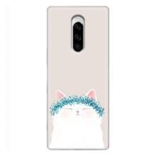 Чехол на тематику: Коты для Sony Xperia 1 – Белый котик