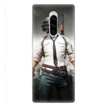 Силиконовый чехол с картинкой "Герой Pubg" на Sony Xperia 1 – Пабг