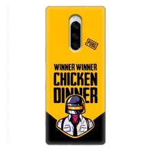 Чехол PUBG для Сони Хпериа 1 (AlphaPrint) (Pubg шлем)