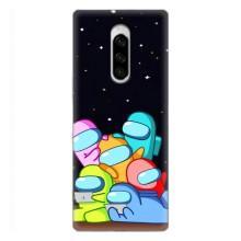 Чехол Амонг Ас для Sony Xperia 1 (AlphaPrint) (Скины в космосе)