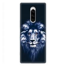 Чохол з картинкою на Sony Xperia 1 – Лев – синій