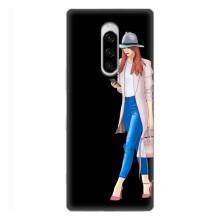 Чехол с картинкой Модные Девчонки Sony Xperia 1 – Девушка со смартфоном