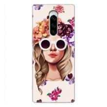 Чехол с картинкой Модные Девчонки Sony Xperia 1 – Девушка в очках