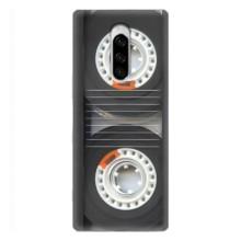 Чехол с Прикольным принтом на Sony Xperia 1 – Кассета магнитофона