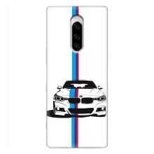 Чехол для Сони Хпериа 1 - с принтом БМВ (AlphaPrint) (Машина БМВ)