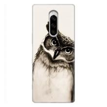 Чехол с птицами на Sony Xperia 1 (VPrint) (Сова)