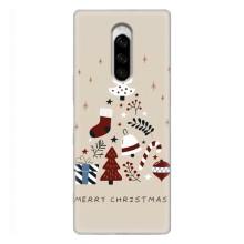 Чехол Санта Клаус для Sony Xperia 1 (Merry Christmas)