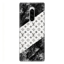 Чохол Стиль Louis Vuitton на Sony Xperia 1 (LV на білому)