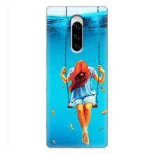 Чехол Стильные девушки на Sony Xperia 1 – Девушка на качели