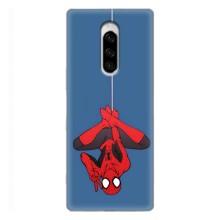 Чехол Супергерой Человека Паука на Sony Xperia 1 – На паутине
