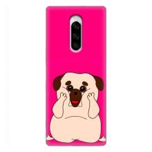 Чехол (ТПУ) Милые собачки для Sony Xperia 1 – Веселый Мопсик
