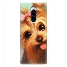 Чехол (ТПУ) Милые собачки для Sony Xperia 1 – Йоршенский терьер