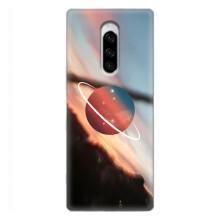 Чехол (ТПУ) с планетами на Sony Xperia 1 – Сатурн