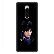 Чехлы Венсдей на Sony Xperia 1 Уэнсдей (AlphaPrint) (серьезная Уэнздей)