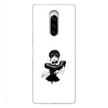 Чехлы Венсдей на Sony Xperia 1 Уэнсдей (AlphaPrint) (танец Уэнздей)