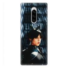 Чехлы Венсдей на Sony Xperia 1 Уэнсдей (AlphaPrint) (Уэнздей кошка)