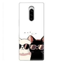 Чехол с рисунком кот на Sony Xperia 1 – Коты в очках