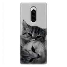 Чехол с рисунком кот на Sony Xperia 1 – Пара котов