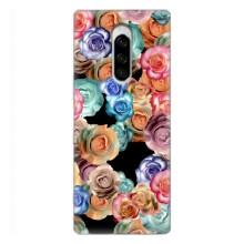 Чехлы с тематикой "ЦВЕТЫ" на Sony Xperia 1 (Цветы на черном)