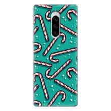Силиконовый бампер на рождество для Sony Xperia 1 (Леденцы)