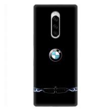 Силіконовий бампер з картинкою машини на Sony Xperia 1 (Чорний BMW)