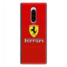 Силіконовий бампер з картинкою машини на Sony Xperia 1 (Ferrari Logo)
