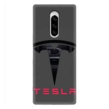 Силіконовий бампер з картинкою машини на Sony Xperia 1 (Logo TESLA)